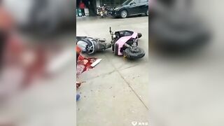 The Woman's Leg Was Broken