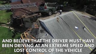 The Car Crashed Into A House