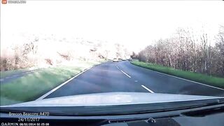 Three Cars Thrown From A UK Road In Terrifying Overtaking Manoeuvre