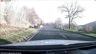 Three Cars Thrown From A UK Road In Terrifying Overtaking Manoeuvre