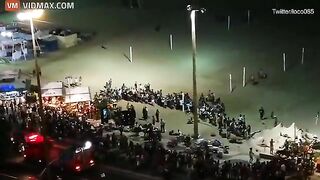 Tourists Filmed The Terrifying Scene At Copacabana Beach On The 10th Floor Of A Hotel