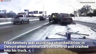 Tow Truck Driver Nearly Had Accident