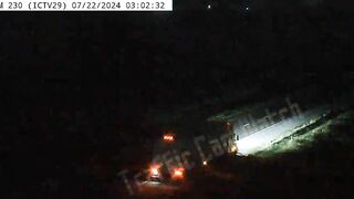 A Semi-trailer Truck Collided With A Parked Semi-trailer Truck In Iowa, Causing It To Overturn