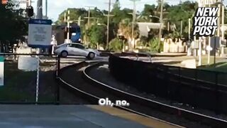 Train Collides With Broken-down Carriage