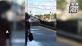 Train Collides With Broken-down Carriage
