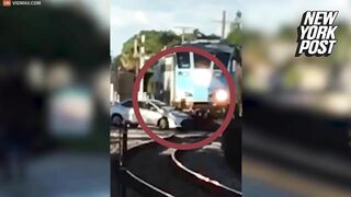 Train Collides With Broken-down Carriage