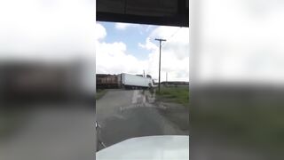 Train And Semi-trailer