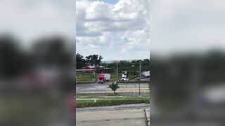 Train And Semi-trailer