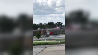 Train And Semi-trailer
