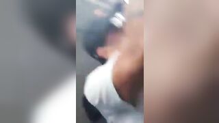 Truck Hits Car And Leaves Highway