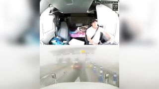 Truck Crashes Into Toll Booth Due To Distraction On Phone