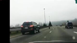 The Truck Lost Several Wheels While Braking On The Highway
