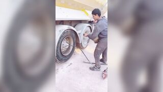 Truck Tire Accident