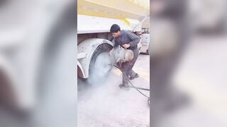 Truck Tire Accident