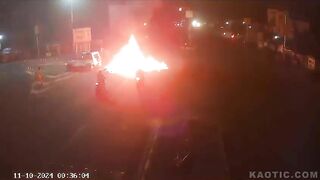 Two Friends Caught In Fire