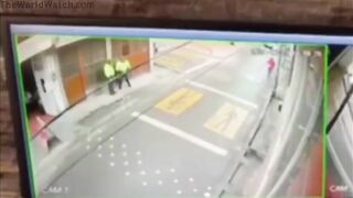 Two State Police Officers Who Were Just Talking Were Run Over By A Turbo Truck