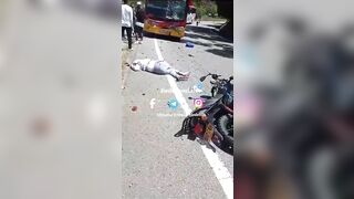 Two Girls Riding Motorcycles Were Hit And Killed By A Bus