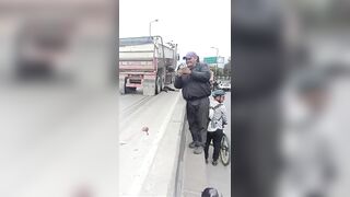 Two Motorcyclists Hit By Truck