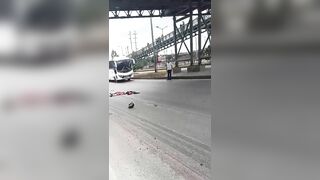 Two Motorcyclists Hit By Truck