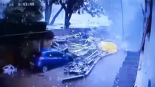 A Wall Collapsed And Hit A Woman Walking On The Street