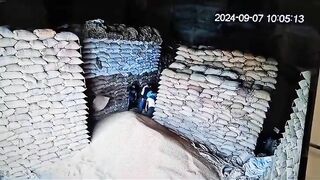 Warehouse Worker Buried By Falling Wheat Sack