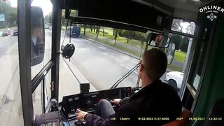 It Was A Bit Strange To See The Tram Driver Collide With The Stupid Car Driver