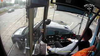 It Was A Bit Strange To See The Tram Driver Collide With The Stupid Car Driver