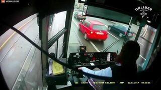 It Was A Bit Strange To See The Tram Driver Collide With The Stupid Car Driver