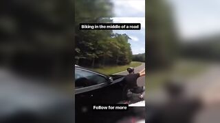 Why You Shouldn't Ride A Bike In The Middle Of The Road