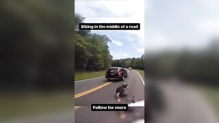 Why You Shouldn't Ride A Bike In The Middle Of The Road