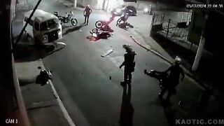 Crazy Accident In Brazil Pursuit Race