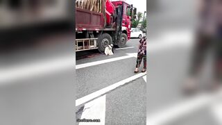Woman Calmly Makes Final Cry For Help Under Truck Tire