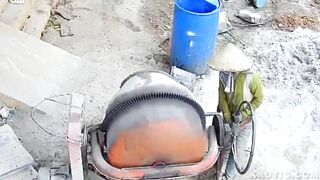 Woman Electrocuted By Cement Mixer
