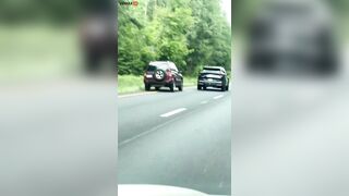 Woman Overturns Car In Road Rage Accident While Trying To Overtake