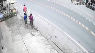 Woman Greets Friend Hit By Truck