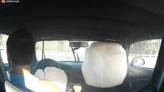 Woman Ignores Red Light, Crashes Into Car