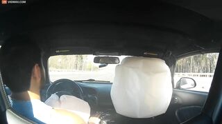 Woman Ignores Red Light, Crashes Into Car