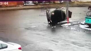 Woman Nearly Had Car Accident