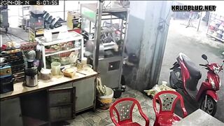 A Woman's Arm Is Stuck In A Sugarcane Crusher