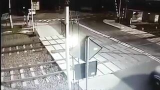Ambulance Collides With Train In Poland