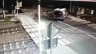 Ambulance Collides With Train In Poland