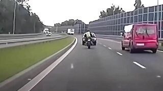 Hold On - Car Intentionally Hits Cyclist