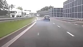 Hold On - Car Intentionally Hits Cyclist