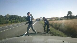 Freak Motorcycle Accident