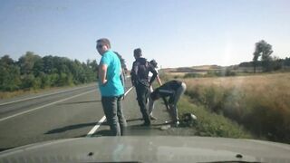 Freak Motorcycle Accident