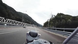 Blonde Girl Mysteriously Hit By Motorcycle