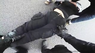 Blonde Girl Mysteriously Hit By Motorcycle