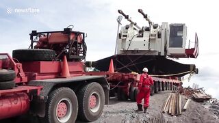 Brake Failure Causes 400-ton Crane To Crash In Venezuela