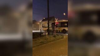 Bus Hit By Train In Belgium