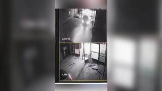 Car Crashes Through Church Front Door